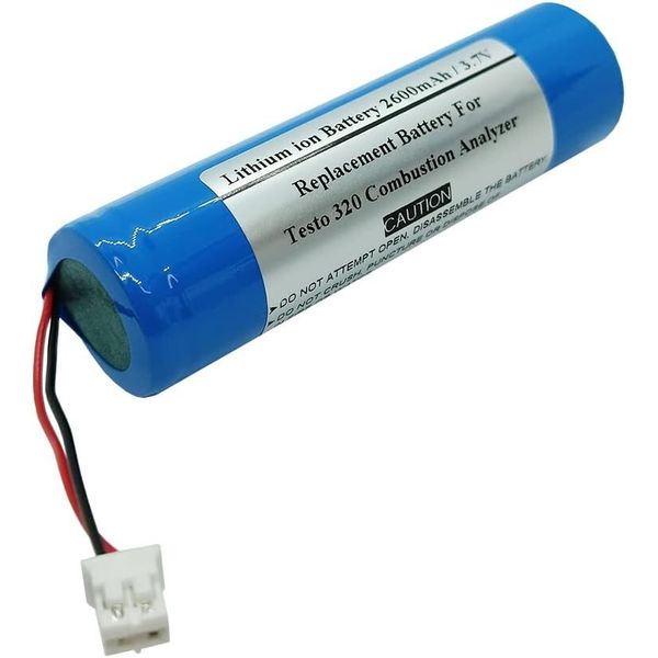 2600mAh 3.7V Replacement Battery for Testo 320 Combustion Analyzer, 0515 5046