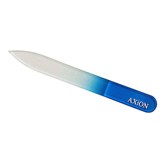 Czech made AXiON<br> Nail care goods Glass nail file (blue) double-sided type #slg009567<br>