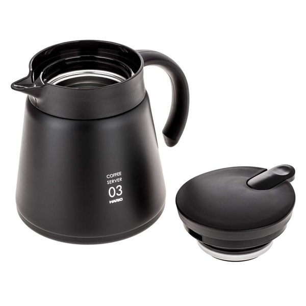 Hario V60 Heat Retention Stainless Server 800 Black VHS-80B