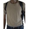 Barsony Black Leather Vertical Cross Harness Shoulder Holster for Taurus 731 856 Right