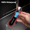 0.5 Sec Instant Read, Meat Thermometer Digital, 100% Waterproof, Auto Flip, LCD