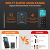 Wireless Meat Thermometer, Meat Thermometer Wireless for Grilling and Smoking, P