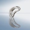 Sculpted Silver Claw Clip