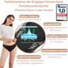 FEMME FAVOR Menstrual Underwear, Set of 3 Period Underwear, Period Underwear, Heavy Bleeding, Women's Cotton Underwear with Wash Bag, 3 x Black