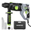 WORKPRO 7.5 AMP Lightweight Corded Premium SDS-Plus Rotary Hammer Drill 5PC Bits