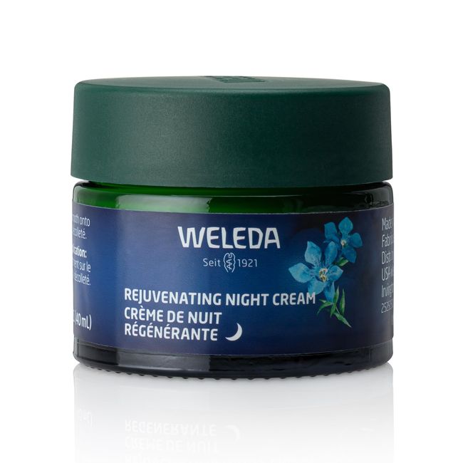 Weleda Face Care Rejuvenating Night Cream, Plant Rich Moisturizer with Blue Gentian and Edelweiss