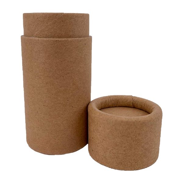 Nutley's 25ml Plastic Free Cardboard Cosmetics Tube Natural Compostable - Pack quantity: 50