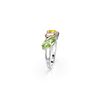 Swarovski Gema cocktail ring, Mixed cuts, Multicoloured, Rhodium plated