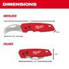 Milwaukee Tool 48-22-1526 Fastback Blunt Tip Hawkbill Folding Knife