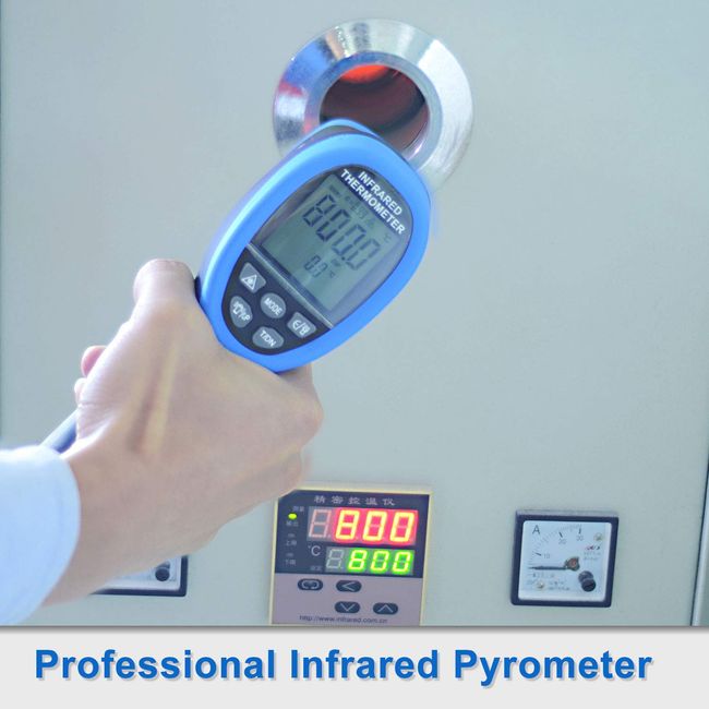 Infrared Temperature Gun Pyrometer 50:1 Industrial Laser