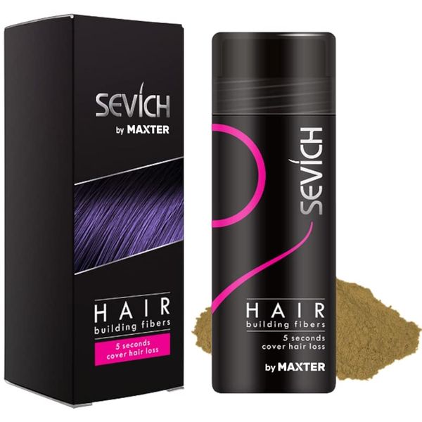 Streuhaar zur Haarverdichtung - Schütthaar, um den Haarmangel sofort zu verbergen - Haarpuder 100% natürlicher Baumwolle für Männer und Frauen (Blond 25g)