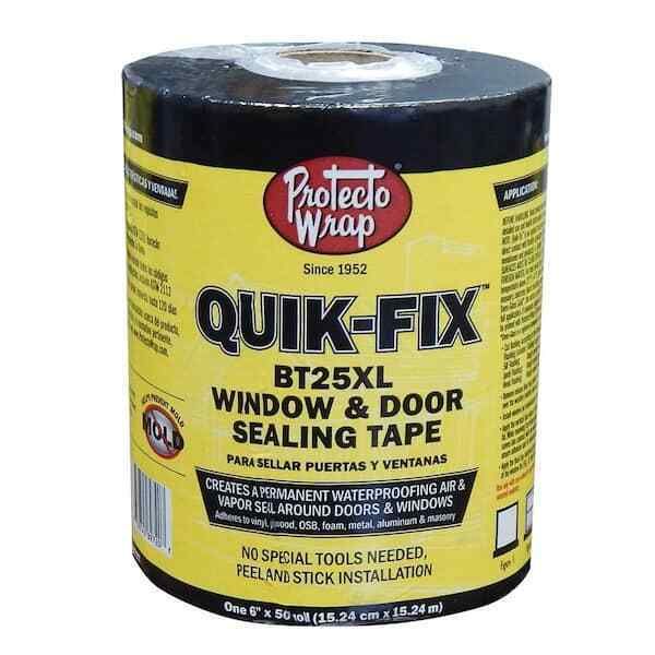 6 in. x 50 ft. Window and Door Foam Insulation Flashing Adhesive Seal Tape