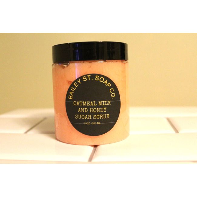 Oatmeal Milk And Honey Sugar Scrub 9 OZ Jar