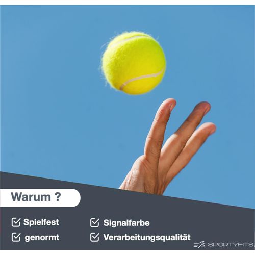 9 Competition Tennis Balls - Training Balls - Includes Mesh Carry Bag - Tennis Ball for Sports & Children & Dogs & Washing Machine