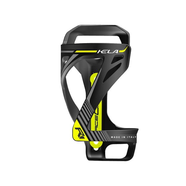 RaceOne Kela Bicycle Bottle Cage - Black/Yellow, One Size