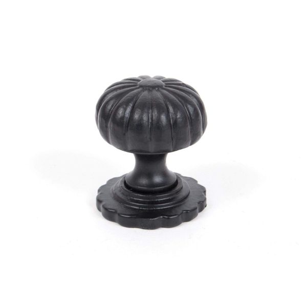 From The Anvil Black Flower Cabinet Knob - Small