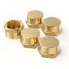 GASHER 3/4"NPT Brass Pipe Cap, NPT Female Thread Socket Pipe End Cap Plugs Fitting 2PCS