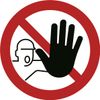 Access for Unauthorised People Prohibited Plastic Sign Diameter 20 cm (Weatherproof)