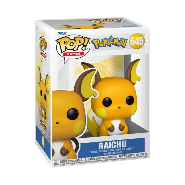 Funko POP! Games: Pokemon - Raichu - Vinyl-Sammelfigur - Geschenkidee - Offizielle Handelswaren - Spielzeug Für Kinder und Erwachsene - Video Games Fans - Modellfigur Für Sammler und Display