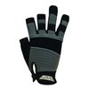 Polyco Mechanics Glove, Multi-Task 3, Part Fingered, Size 9, Black