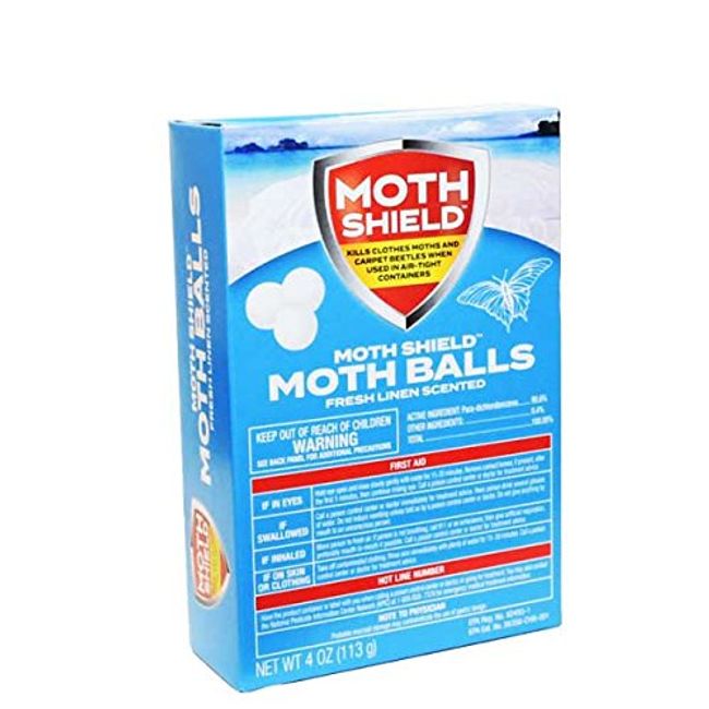 Moth Shield Moth Balls 4oz Pack (4, Fresh Linen)