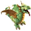 Folkmanis Wyvern Dragon Hand Puppet, Green, White