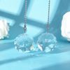2PCS Crystal Ceiling Fan Pull Chain Pull Chain Crystal Prisms Drop Fan Chain Extender Home Decor Gifts