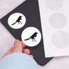 24 x 40mm Round 'Magpie' Stickers (SK00000045)