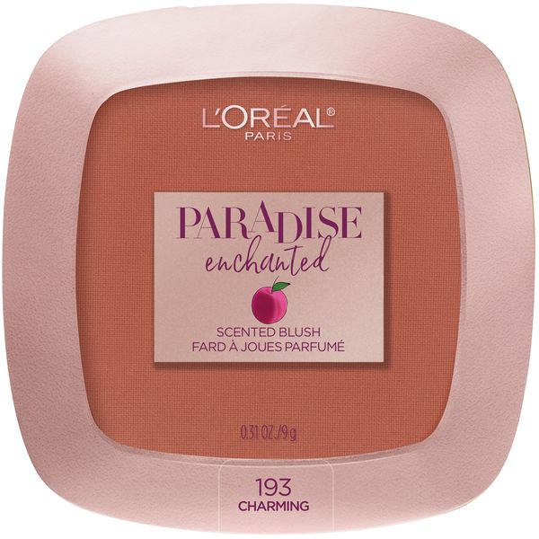 L'Oreal Paris Cosmetics Paradise Enchanted Fruit-Scented Blush Makeup, Charming, 0.31 Ounce