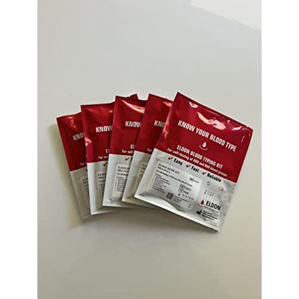 (5 Pack) Blood Typing Test Kit Eldoncard