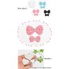 Domestic Glitter Patch Ribbon Pack of 2 Silver