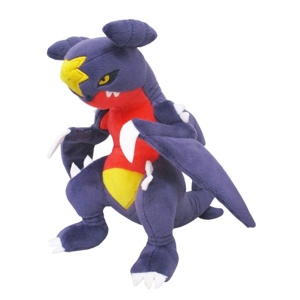 Sanei Boeki PP116 Pokémon All Star Collection Plush Toy, Garchomp, Size S, W 5.5 x D 8.7 x H 8.3 in (14 x 22 x 21 cm)