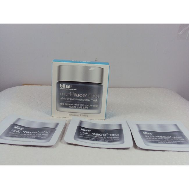 Bliss Multi-face-eted All In One One Anti-Aging Clay Mask 3 Mask Application P39