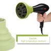 Diffuser Hairdryer Curly hair Diffuser Attachment Silicone Collapsible Blow Dryer Diffuser Universal Curling Diffuser for Curly or Wavy Hair Styling(Turquoise）