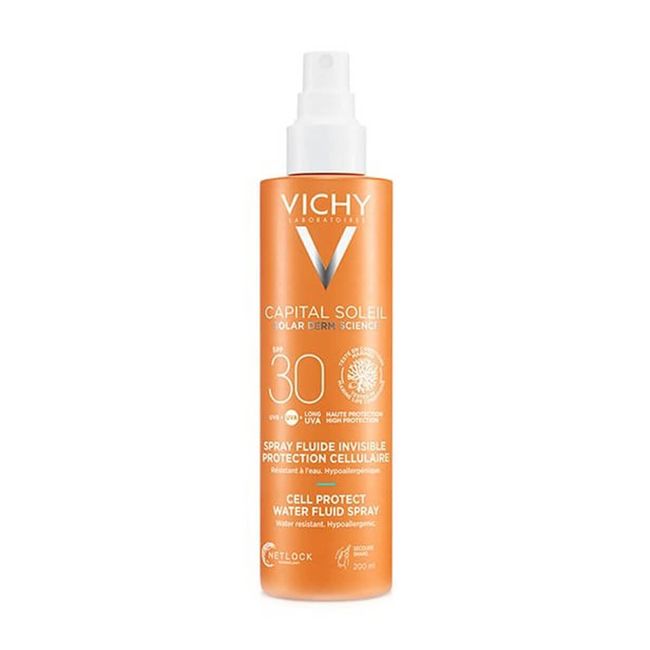 Vichy Capital Soleil Sonnenspray LSF 30 200 ml – Sonnenschutz Sonnenpflege Sonnenschutzspray Transparent UV-Schutz Sunscreen