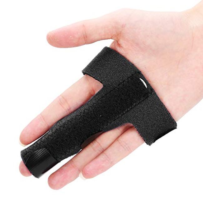 Fingerschienen für Hammerfinger, Abzugsfinger, Fingerschiene für Mittelfinger, Kleinen Finger, Kleinen Finger, Ringfingerschutz, Mittelhandfinger-Verlängerungsschiene(Schwarz)