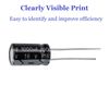 OCR 24Value 500pcs Electrolytic Capacitor Assortment Box Kit Range 0.1uF－1000uF