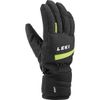 LEKI Kinder Max Handschuhe, schwarz-Lime, EU 4