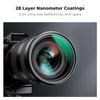 K&F Concept 82mm Black Diffusion 1/8 Filter Soft Glow Diffuser Cine Effect Lens Filters Wateproof (Nano-X Series)