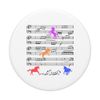 Cute Unicorn Riding Music Notes Music Notes Clef PopSockets Swappable PopGrip