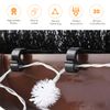 Aieve 30 Pack Gutter Brush Clips, Gutter Guard Clips, Gutter Brush Leaf Guard Fixing Clips Gutter Hook for String/Outdoor Lights, Keeps Gutter Brush in Place