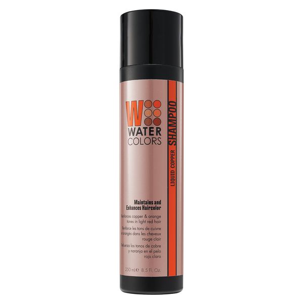 Watercolors Color Depositing Sulfate & Paraben Free Shampoo, Maintains & Enhances Haircolor - Liquid Copper 8.5 oz