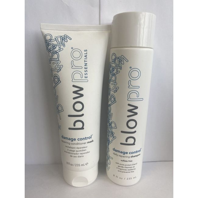 Blowpro Damage Control Daily Repairing Duo (Shampoo+Conditioner Mask) 8 Oz.