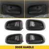 4X FOR 93-97 For Toyota Corolla Interior Inner Inside Door Handle Black Set EAW
