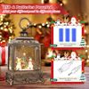 Christmas Home Decoration,Christmas Snow Globe Lantern,with 6 Hour Timer,3 AA...