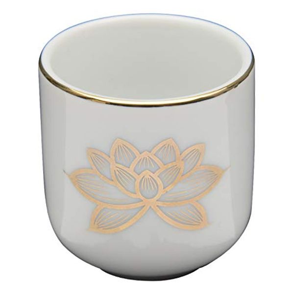 Hiruta Butsuguta Tea Cup (Upper Gold Lotus) 1.6 inches (1.6 cm), Height 2.2 inches (5.5 cm)