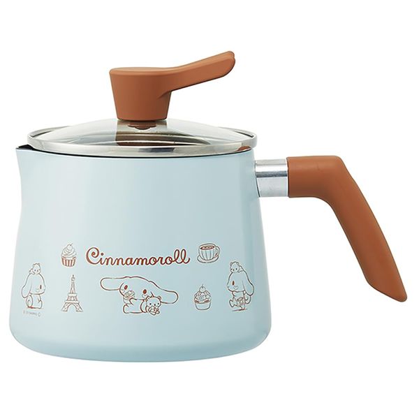 Skater ANMP2-A Multi-Pot, 0.4 gal (1.9 L) For Gas Fire, 7 in 1 Unit, All-Purpose Pot, Rice Cooker, Milk Pan, Fryer, Single Handled Pot, Cinnamoroll, Sanrio