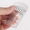 HARFINGTON 5pcs High Precision SEC Size Estimation Chart 8cm Transparency Flaw Detection Film Ruler for Diameter and Line Width Defects Measuring