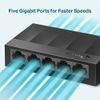 TP-Link LS1005G 5-Port Desktop/Wallmount Gigabit Ethernet Switch/Hub, Network Splitter, Plug and play, Plastic Case