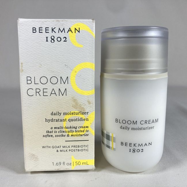 Beekman 1802 Bloom Cream Probiotic Moisturizer Cream Goat Milk 1.69 -Damaged Box